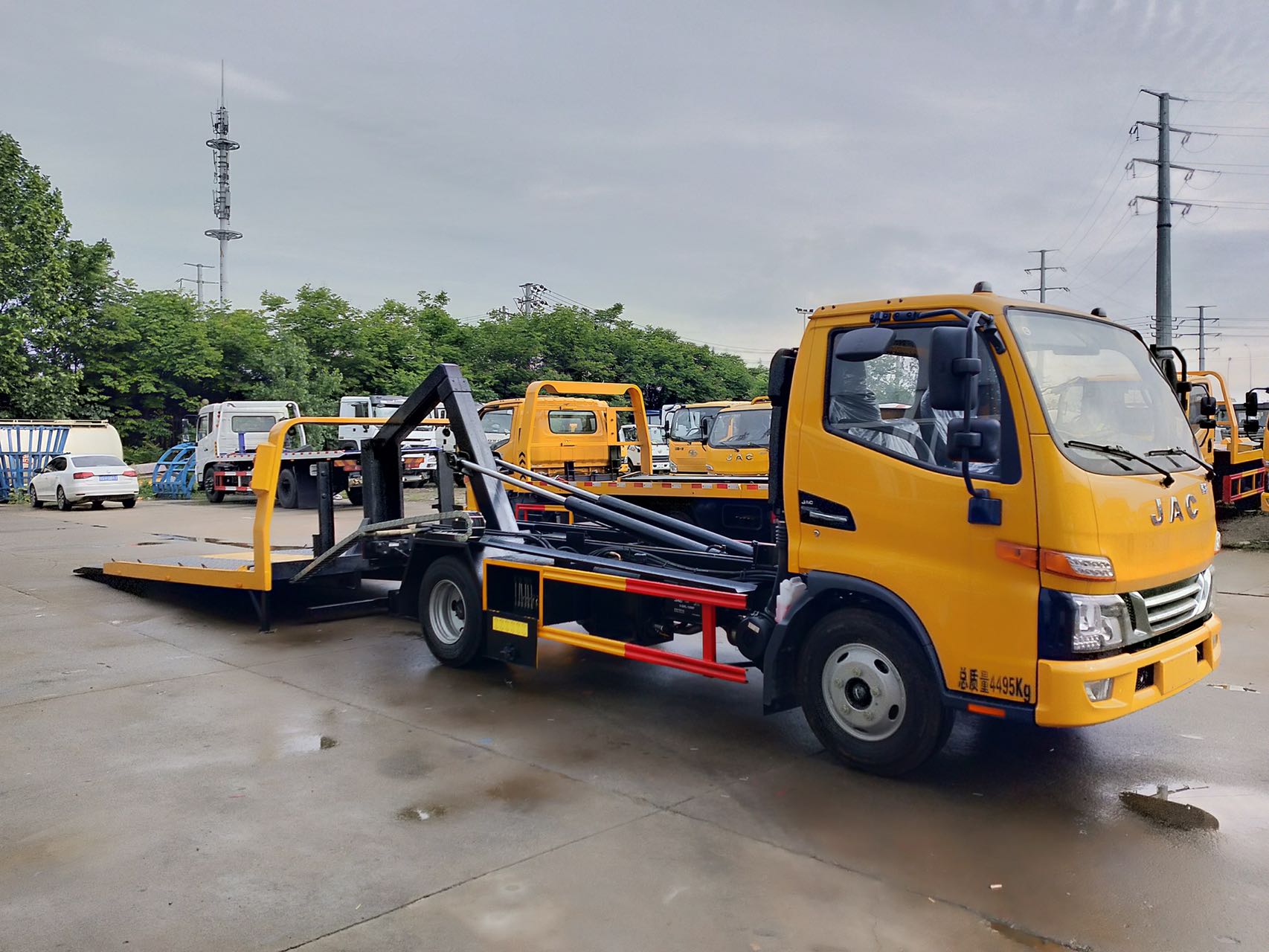 江淮藍(lán)牌一拖二清障車(chē)